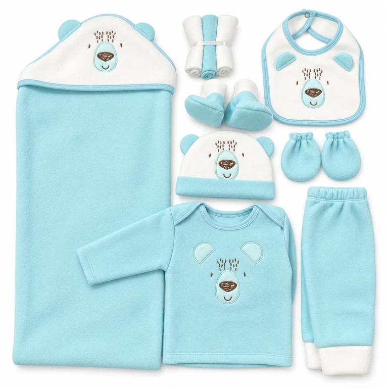 Organic Baby Bodysuit – Breathable & Gentle for Newborn Skin (8pcs Set)