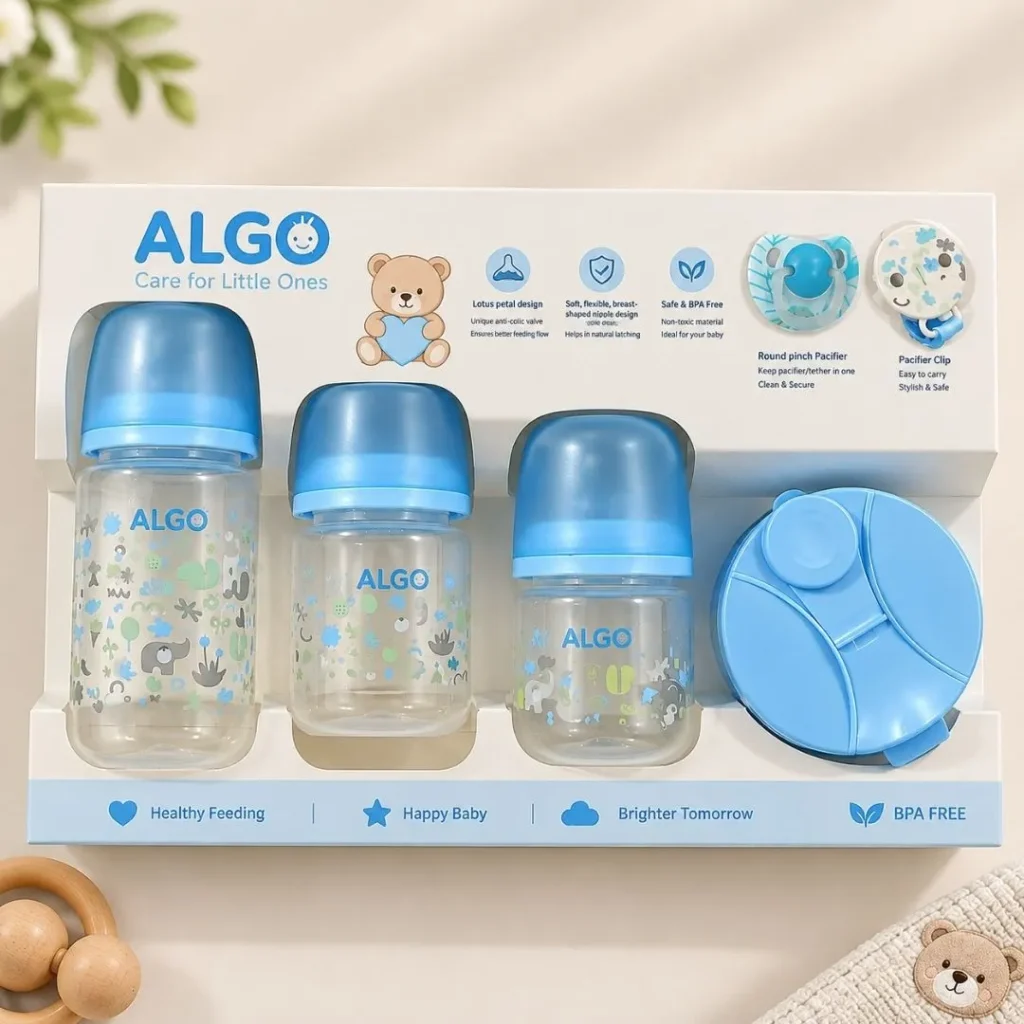 ALGO 4-Piece Baby Feeding Gift Set – Feeding Essentials