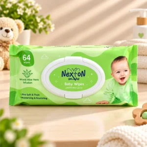 Nexton Aloe Vera Baby Wipes 64 pieces ultra soft and thick moisturising baby wipes