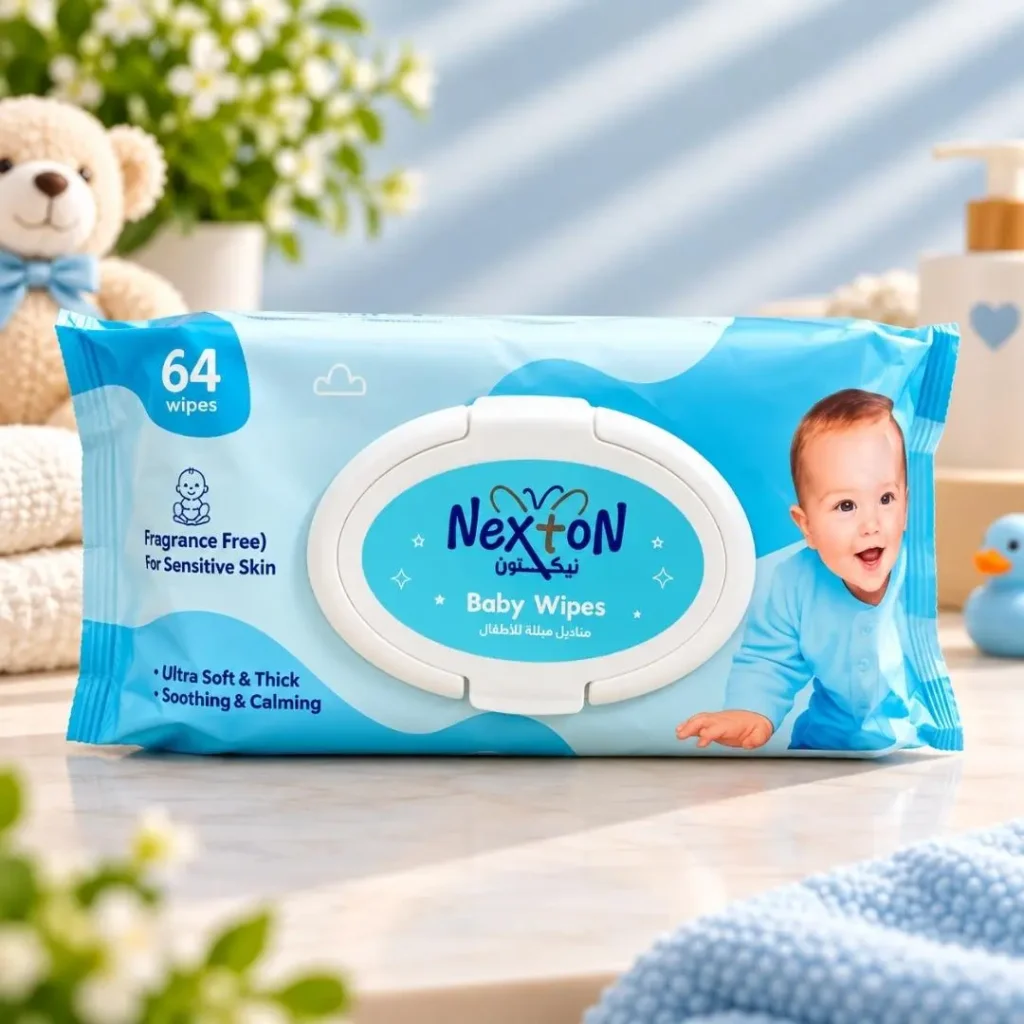 Nexton Fragrance Free Baby Wipes – Sensitive Skin Wipes