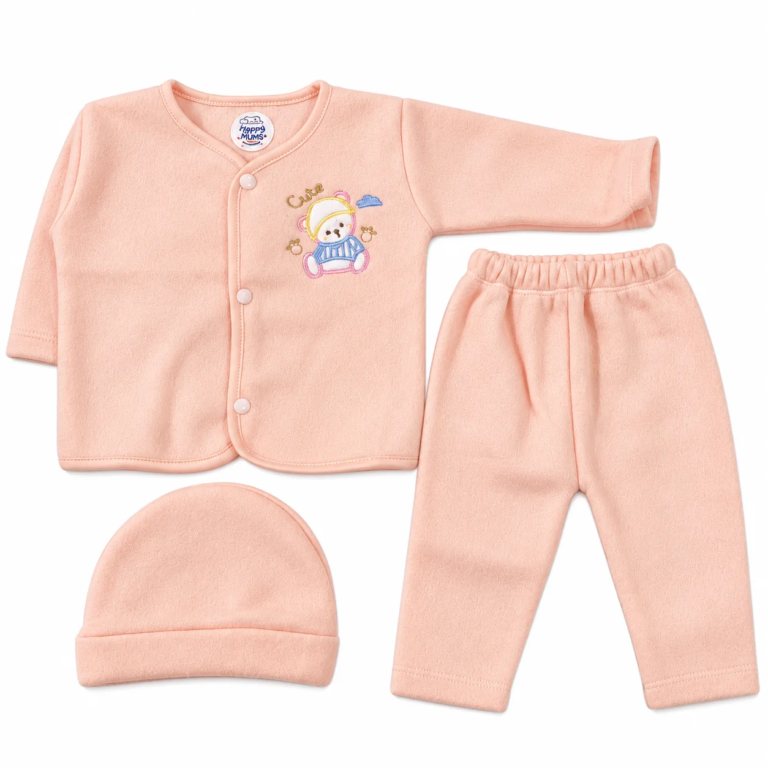 Baby Winter Clothes Set 3PCS – Soft & Cozy Outfit (Newborns)