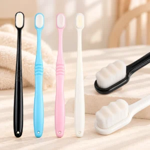 Soft cleaning brush for women with gentle bristles for personal hygiene care