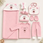 Soft Organic Baby Bodysuit Pink for Newborns