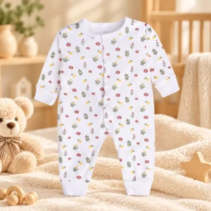 floral baby sleep suit newborn sleeping jumpsuit