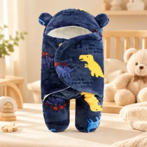 dinosaur baby swaddle wrap blanket for newborn