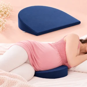 Pregnancy wedge pillow for targeted belly back and leg support