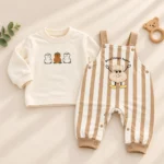 Baby Dungaree Set 2-Piece Winter Outfit