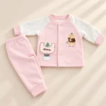Baby Winter Soft Bear Print Top & Pants